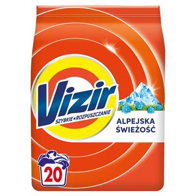 VIZIR Proszek do prania Alpine Fresh 1,1 kg, 20 prań