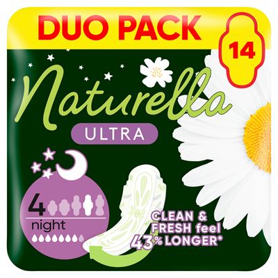 naturella Ultra Night Camomile Podpaski 14 sztuk