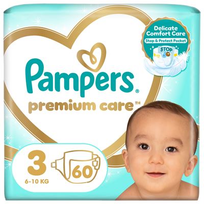 Pampers Premium Care rozmiar 3 (Midi), 5–9 kg, 60 pieluszek
