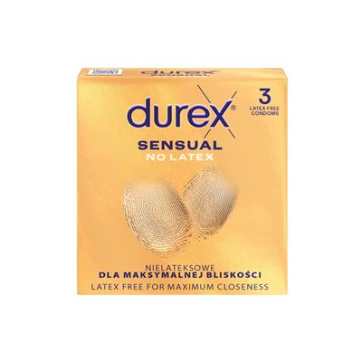 durex Sensual No Latex Prezerwatywy 3 sztuki