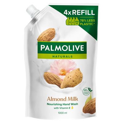 PALMOLIVE Naturals Milk & Almond (Mleko i Migdał) Kremowe mydło w płynie do rąk zapas 1 l