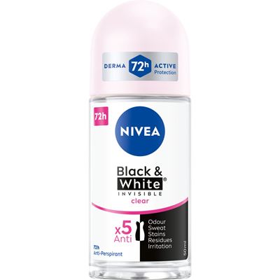 NIVEA Invisible for Black and White Clear 48 h Antyperspirant w kulce dla kobiet 50 ml