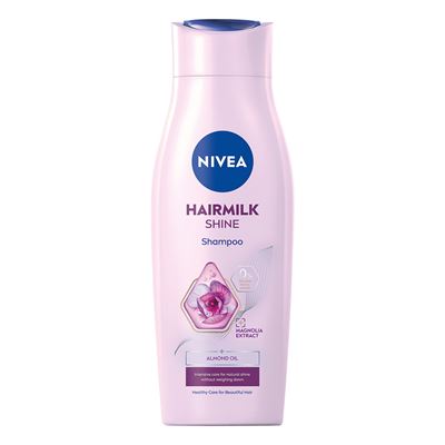NIVEA Hairmilk Natural Shine mleczny szampon wyzwalający blask 400 ml