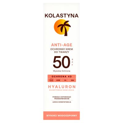 KOLASTYNA Ochronny krem do twarzy ANTI-AGE SPF 50, 50ml