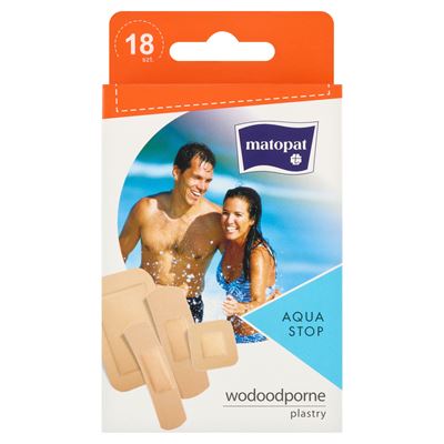 matopat Plastry wodoodporne Aqua Stop 18 sztuk