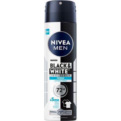 NIVEA MEN Black&White Invisible Fresh Antyperspirant w aerozolu 150 ml
