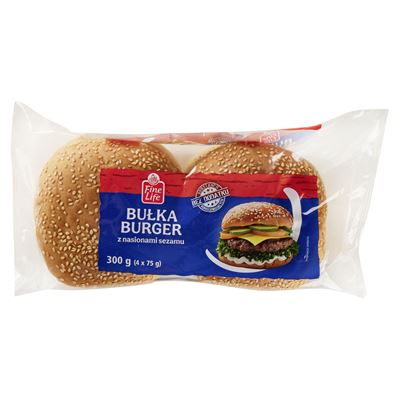 Fine Life Bułka burger z nasionami sezamu 300 g