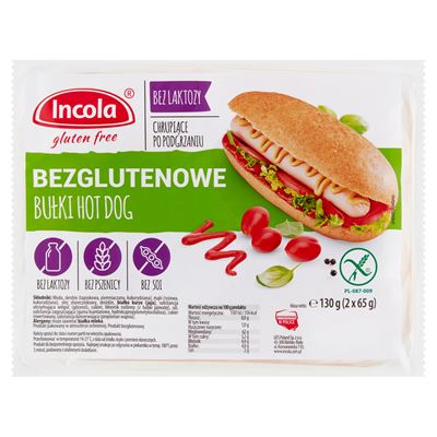 Incola GFS Bułka hot dog bezglutenowa 130 g