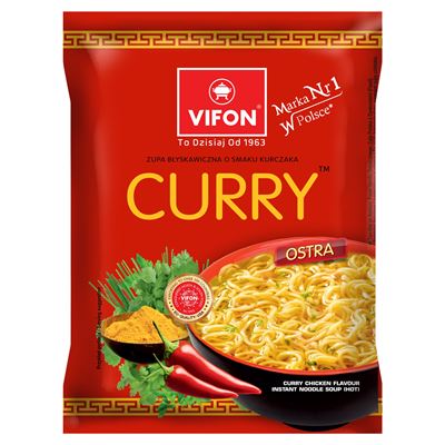 VIFON Curry Zupa błyskawiczna o smaku kurczaka ostra 70 g