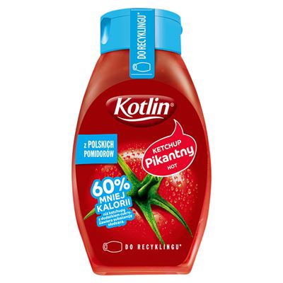 KOTLIN Ketchup pikantny 60% mniej kalorii 420 g