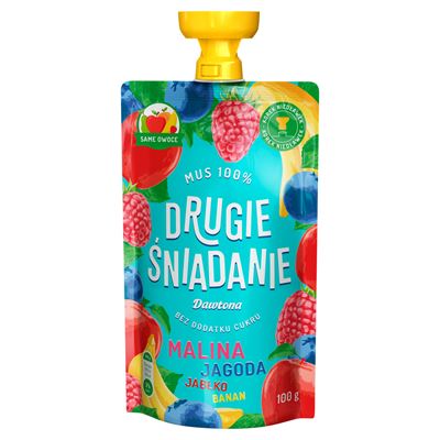 Dawtona Drugie śniadanie jabłko banan jagoda malina 100g