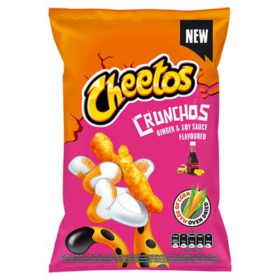 Cheetos Crunchos chrupki kukurydziane o smaku imbiru i sosu sojowego 80 g