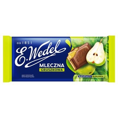 E. Wedel Czekolada mleczna nadziewana Gruszkowa 100 g