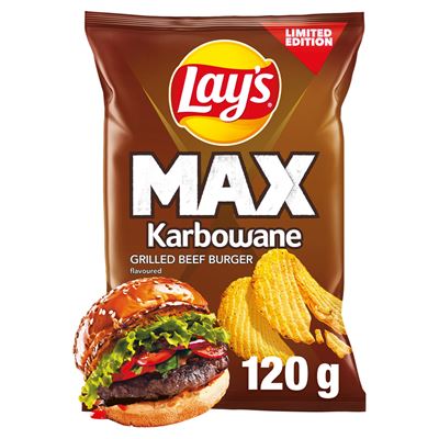 Lay's Chipsy karbowane Grilled Beef Burger 120 g