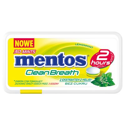 mentos Clean Breath Mints Lemon Melissa 21 g
