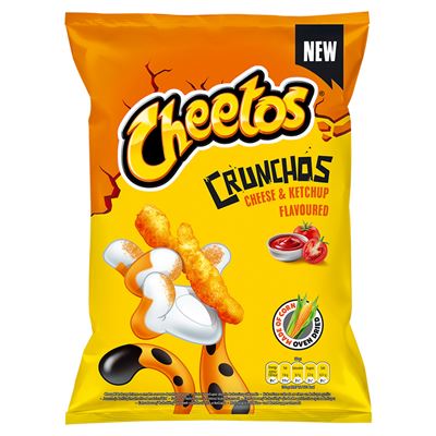 Cheetos Crunchos chrupki kukurydziane o smaku sera i ketchupu 165 g