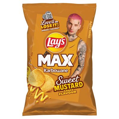 Lay's Chipsy karbowane Sweet Mustard Sauce 120 g