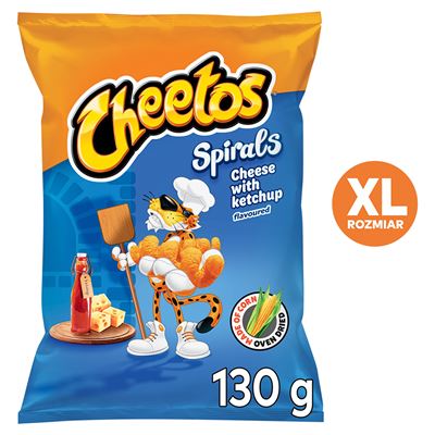 Cheetos XL Spirale Ser z ketchupem Chrupki 130g