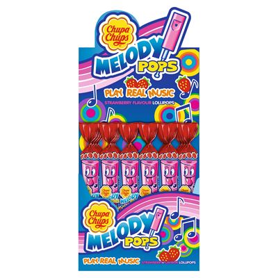 Chupa Chups Lizaki Melody Pops Strawberry 48x15g