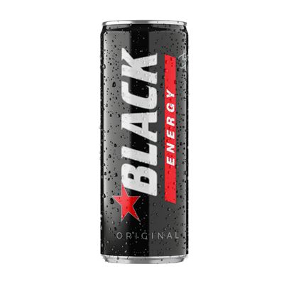 BLACK ENERGY Original Napój energetyzujący 24x250ml puszka