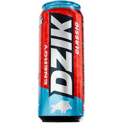 DZIK Gazowany napój energetyczny zero Klasyczny 24 x 500 ml