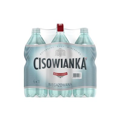 CISOWIANKA Woda mineralna niegazowana niskosodowa 6 x 1 l