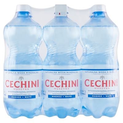 CECHINI Muszyna Woda mineralna niegazowana 6 x 1 l