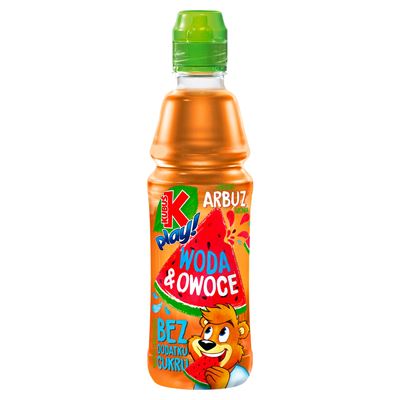 KUBUŚ PLAY! Napój Woda i owoce jabłko arbuz aronia 12x400ml
