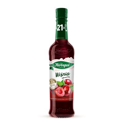 Herbapol Syrop Wiśnia 8 x 420 ml butelka szklana