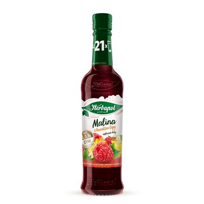 Herbapol Syrop Malina z kwiatem lipy 420ml butelka szklana