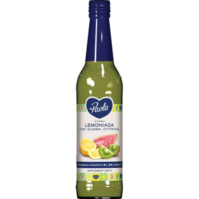Paola Syrop o smaku lemoniada kiwi-guawa-cytryna 9 x 430 ml