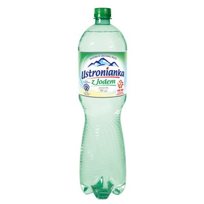Ustronianka Woda mineralna z jodem gazowana 6 x 1,5 l