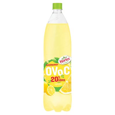 Hortex Ovoc cytryna Napój gazowany 6 x 1,5 l