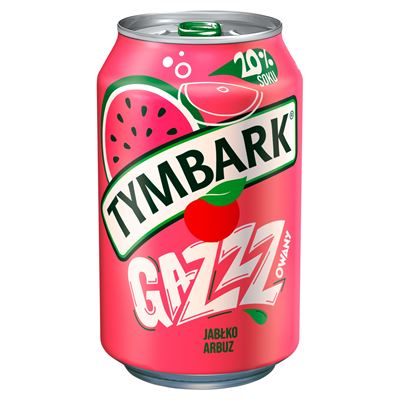 TYMBARK GAZZZ Napój gazowany Jabłko Arbuz 12 x 330 ml