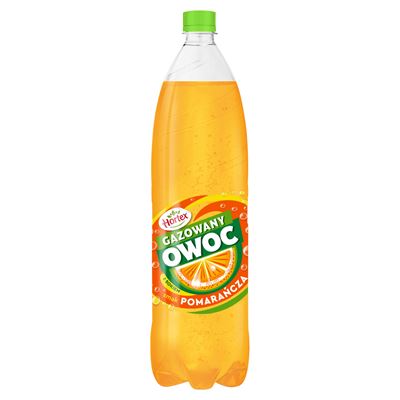 Hortex Ovoc pomarańcza Napój gazowany 1,5L
