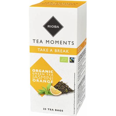 RIOBA Herbata Take a Break Organic green tea jasmin&orange 25 kopert 44g