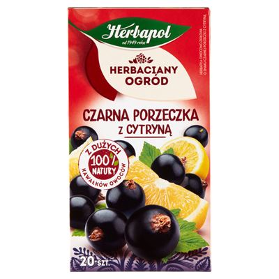 HERBACIANY OGRÓD Herbata owocowa Czarna porzeczka z cytryną 20 torebek 54 g