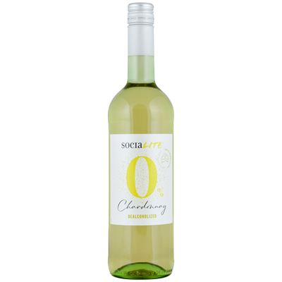 SOCIALITE 0% Chardonnay Wino bezalkoholowe białe półsłodkie 750 ml