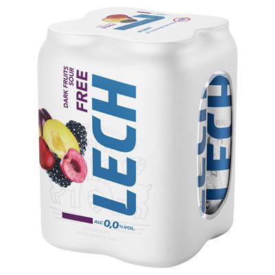 LECH Dark Fruits Piwo bezalkoholowe 4 x 500 ml puszka