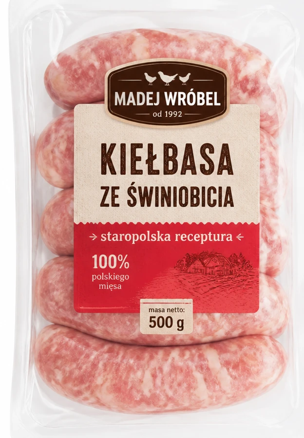 Kiełbasa ze świniobicia MADEJ WRÓBEL
