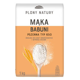 Plony Natury Mąka pszenna T 650 Babuni 1 kg