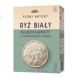 Plony Natury Ryż biały długoziarnisty z europejskich upraw 4 x 125 g