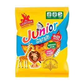 Lajkonik Junior Safari Drobne pieczywo o smaku waniliowym 180 g