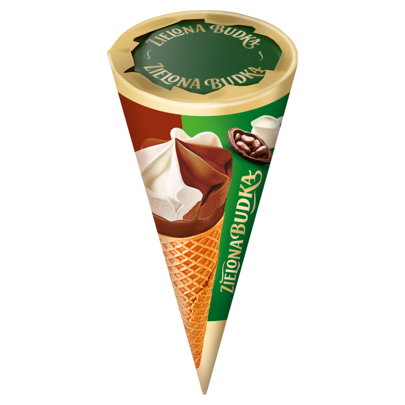 Lody czekolada – śmietanka rożek