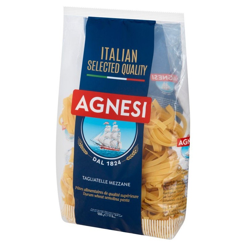 Makaron z mąki z pszenicy durum gniazda wstążki Agnesi 500 g