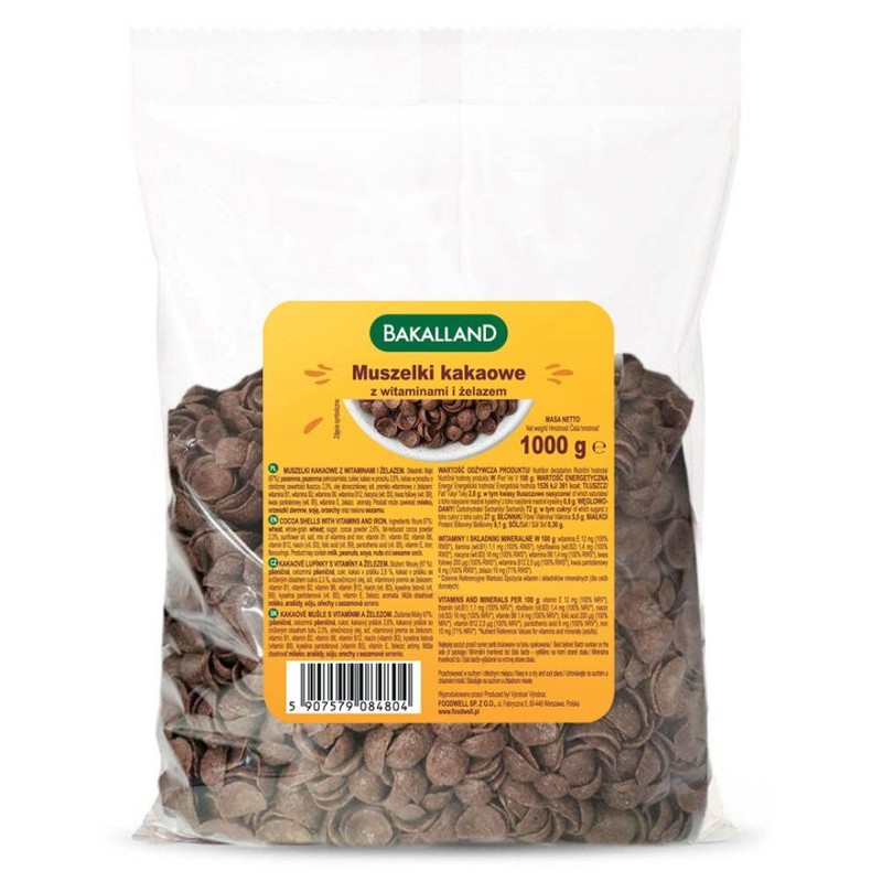 Muszelki kakaowe   Bakalland 1 kg