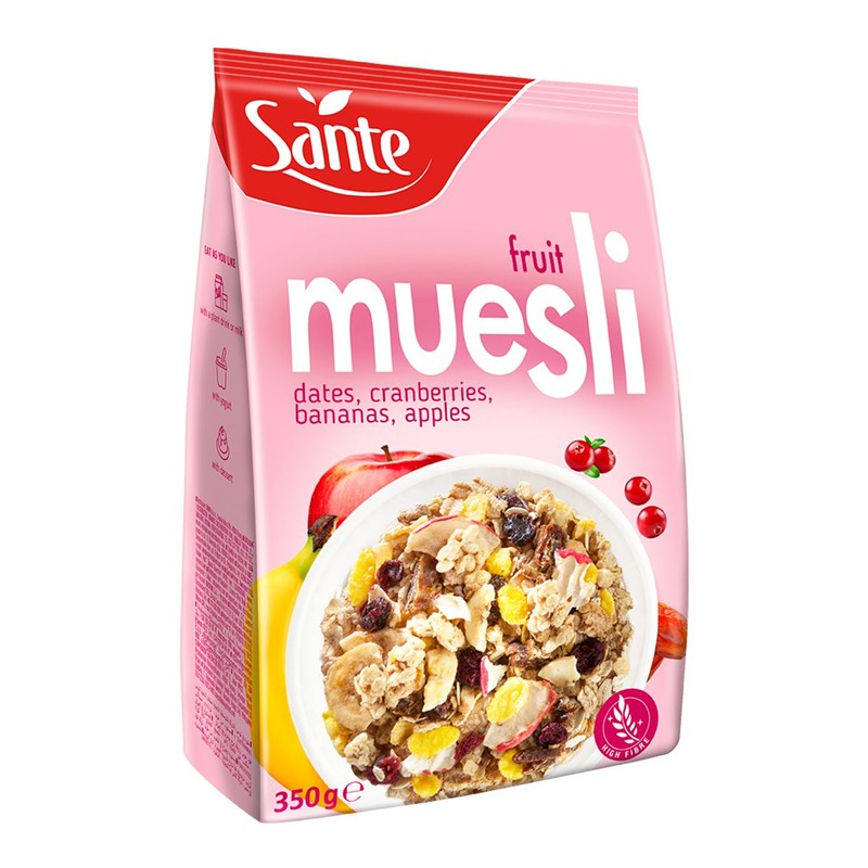 Płatki zbożowe z owocami Sante 350 g