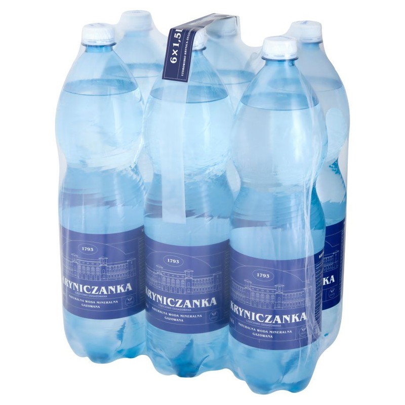 Woda mineralna gazowana Kryniczanka 6 x 1,5 l