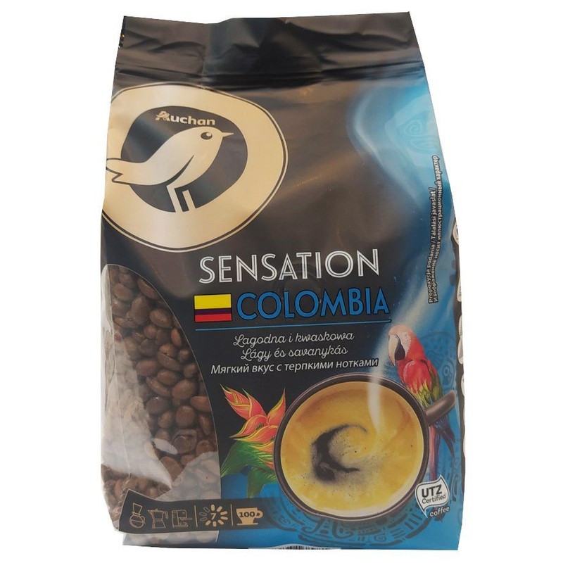 Kawa ziarnista Sensation Colombia Auchan 500 g