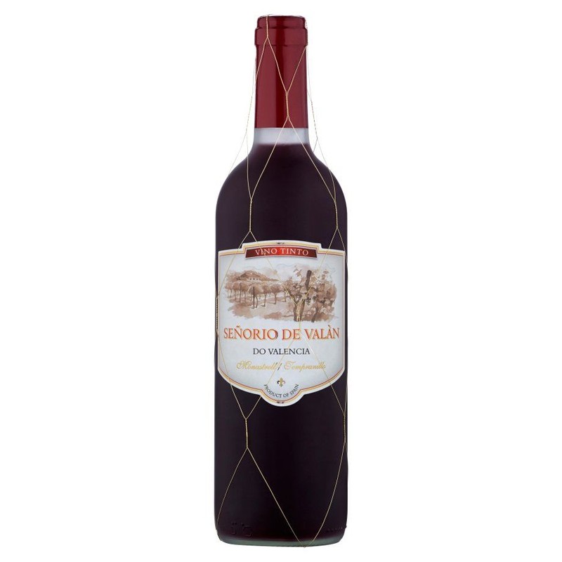 Wino hiszpańskie czerwone słodkie D.O. Valencia alk. 12,05 obj. Senorio de Valan 750 ml